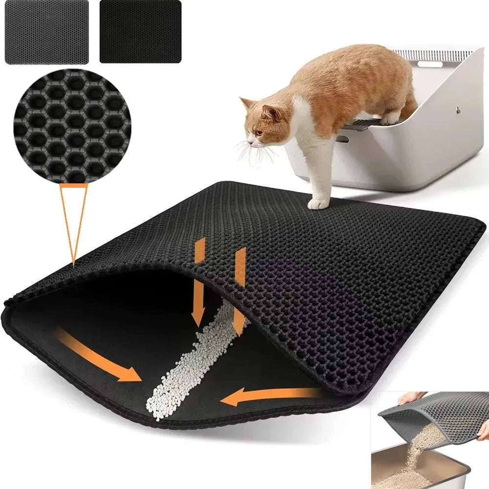 tapis piège litière pour chat