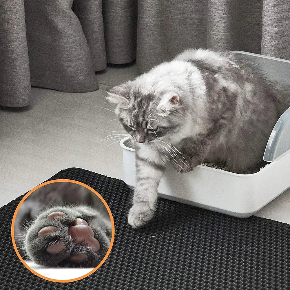 tapis piège litière pour chat